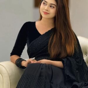 Black Ambroidari Saree